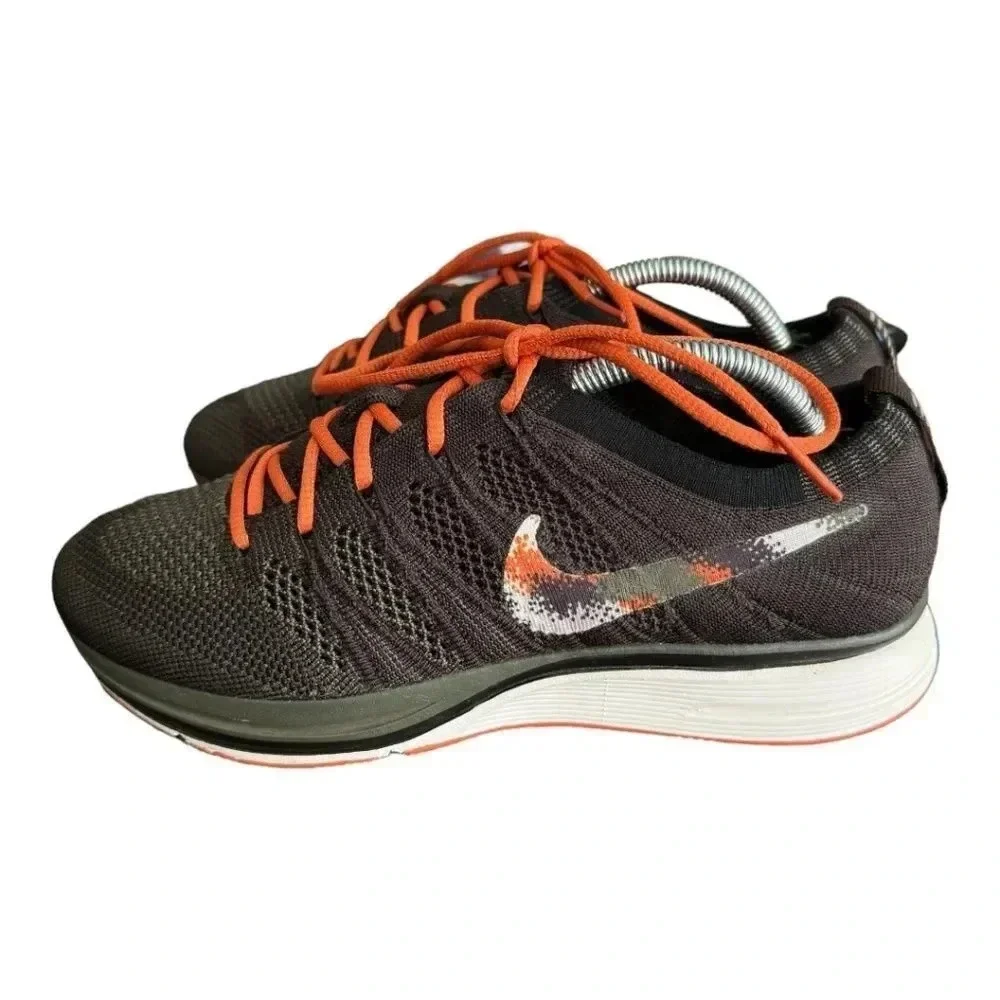 Nike Flyknit Trainer Green Orange Sneaker
